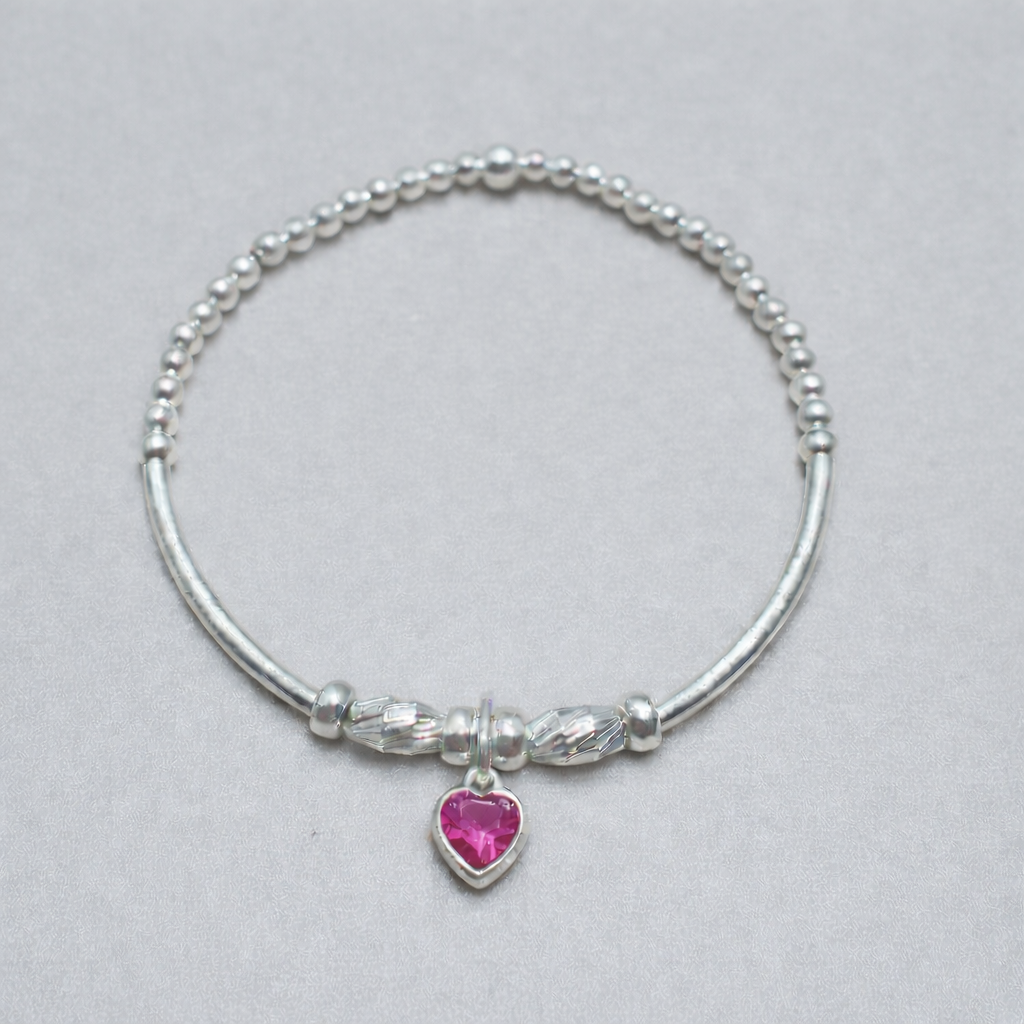 Swarovski Crystal Tourmaline Charm Bracelet – October