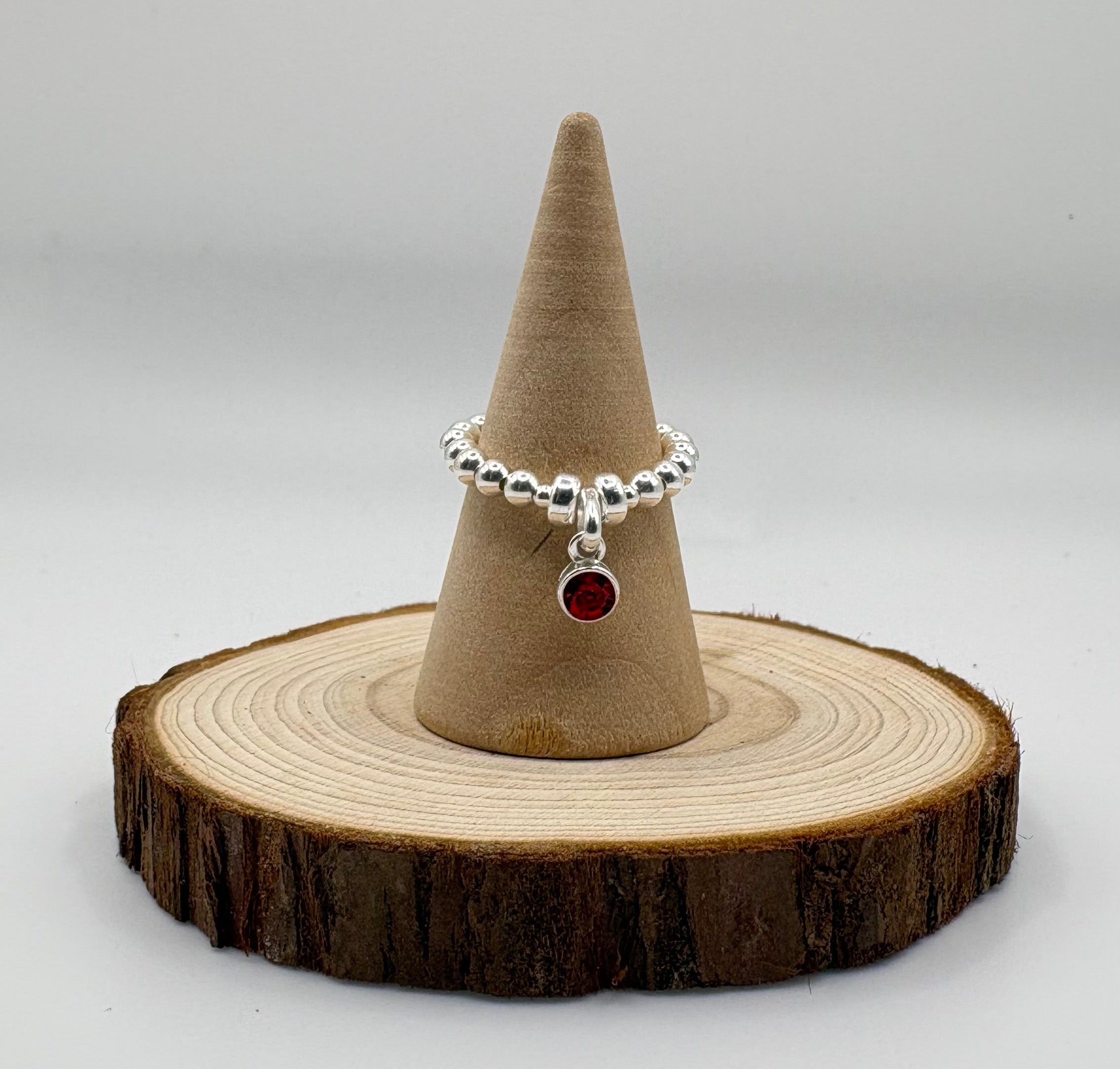 Lyra Swarovski® Crystal Birthstone Ring | 925 Sterling Silver