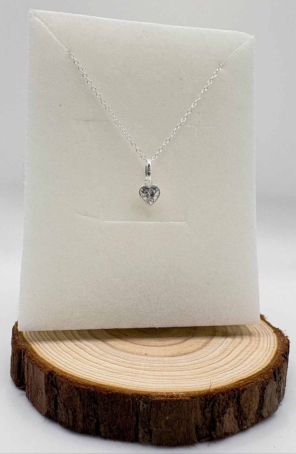 LYRA Crystal Birthstone Necklace with Swarovski Crystal Charm | 925 Sterling Silver