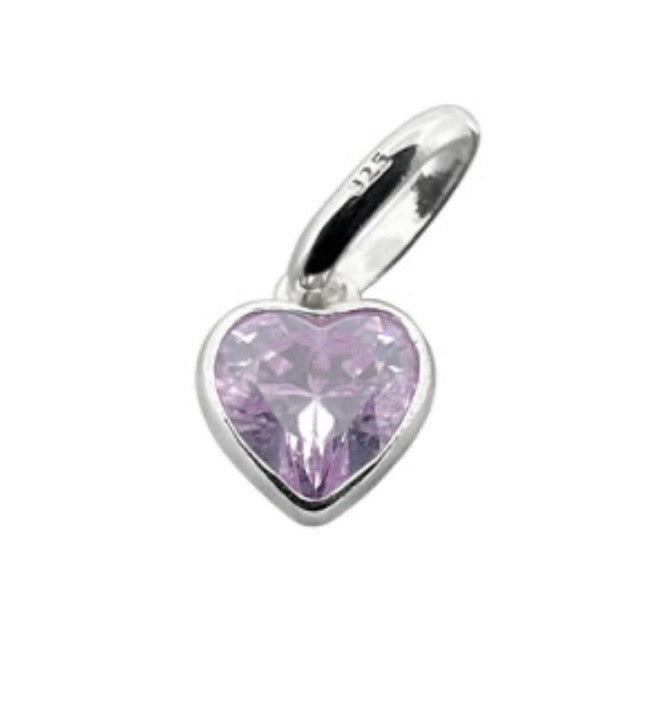 Swarovski Crystal Birthstone Charm 925 Sterling Silver Necklace