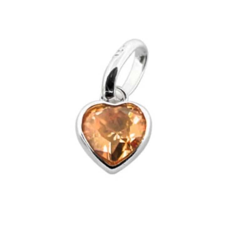 Swarovski Crystal Topaz Charm Bracelet – November