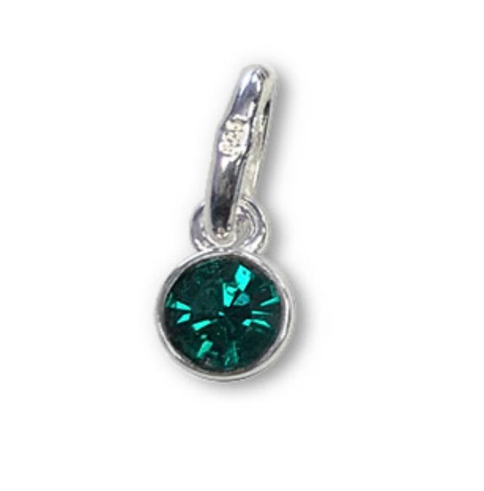 Swarovski® Crystal Emerald Charm Necklace - May Birthstone