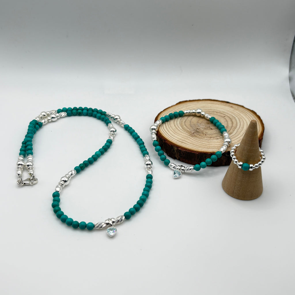 Crystal 925 Sterling Silver Necklace with Swarovski Crystal Heart Birthstone