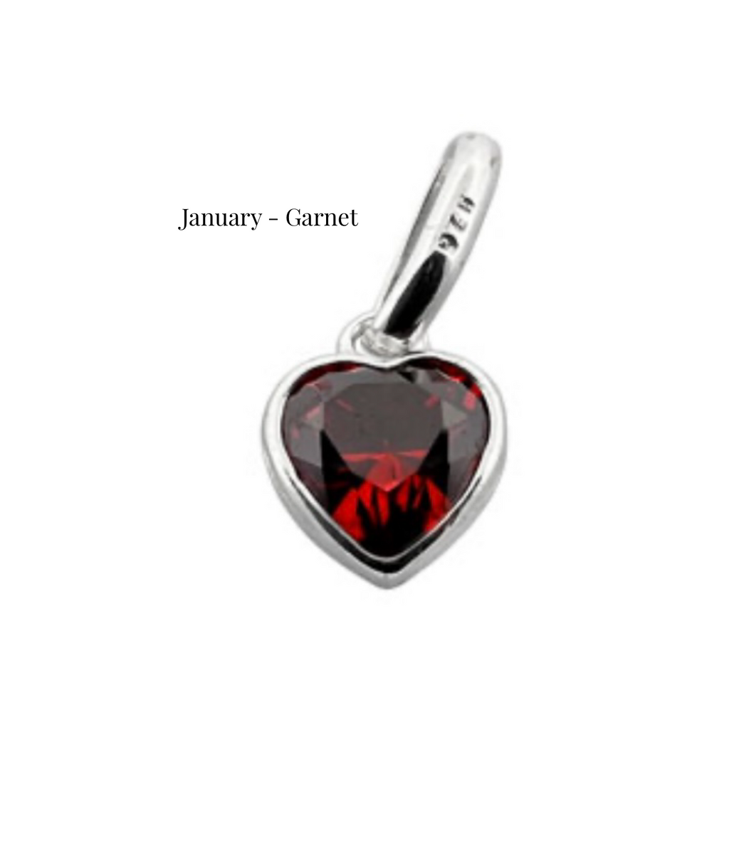 Jade Bracelet with Swarovski® Heart Charm - 925 Sterling Silver