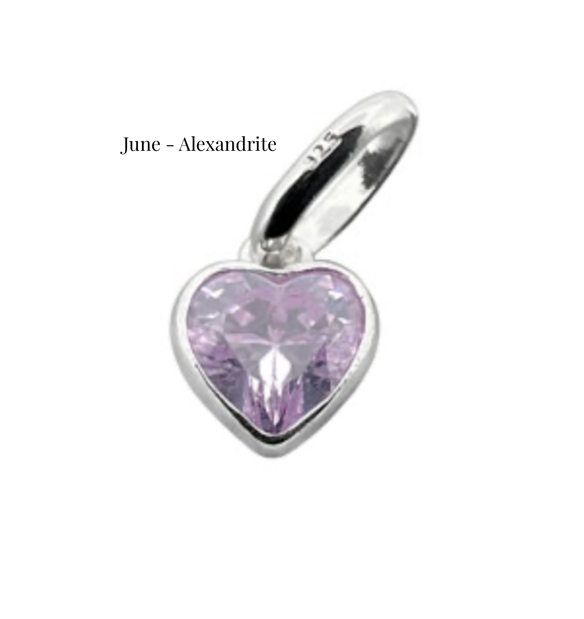 Onyx Bracelet with Swarovski® Heart Charm - 925 Sterling Silver