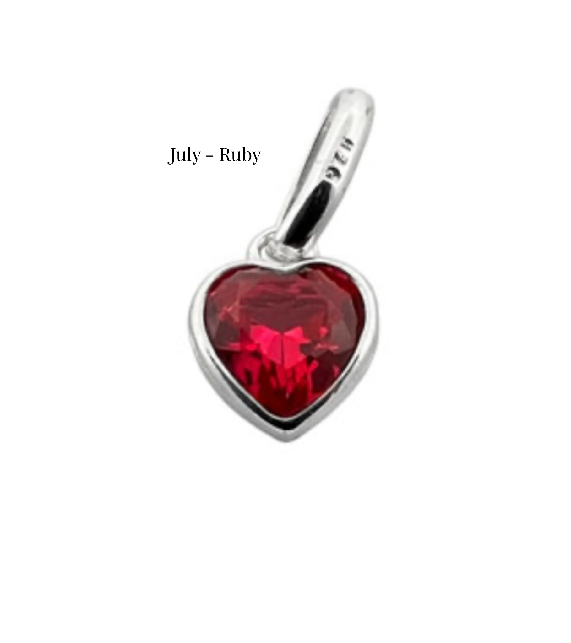 Onyx Bracelet with Swarovski® Heart Charm - 925 Sterling Silver