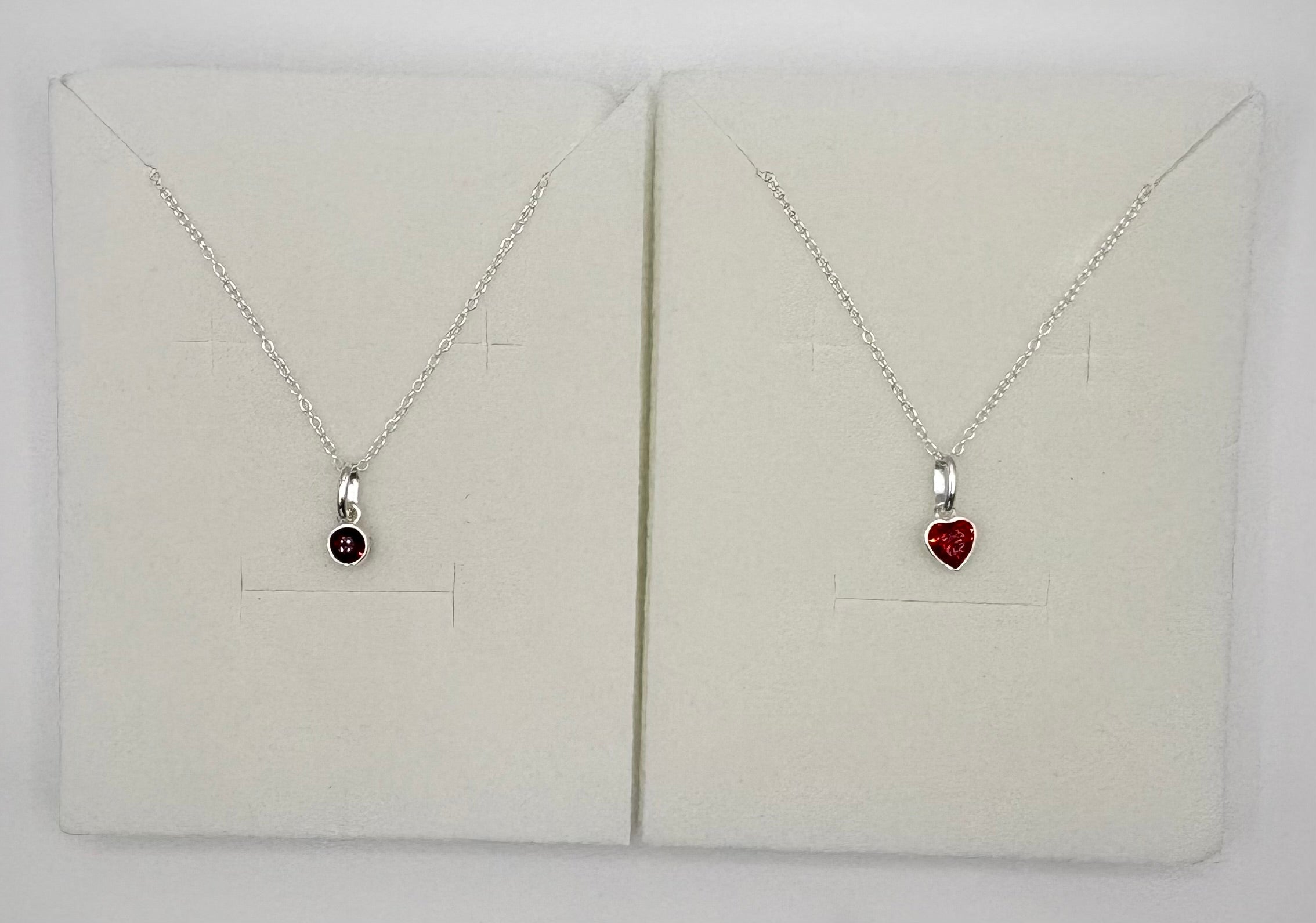 Swarovski® Crystal Garnet Charm Necklace - January Birthstone