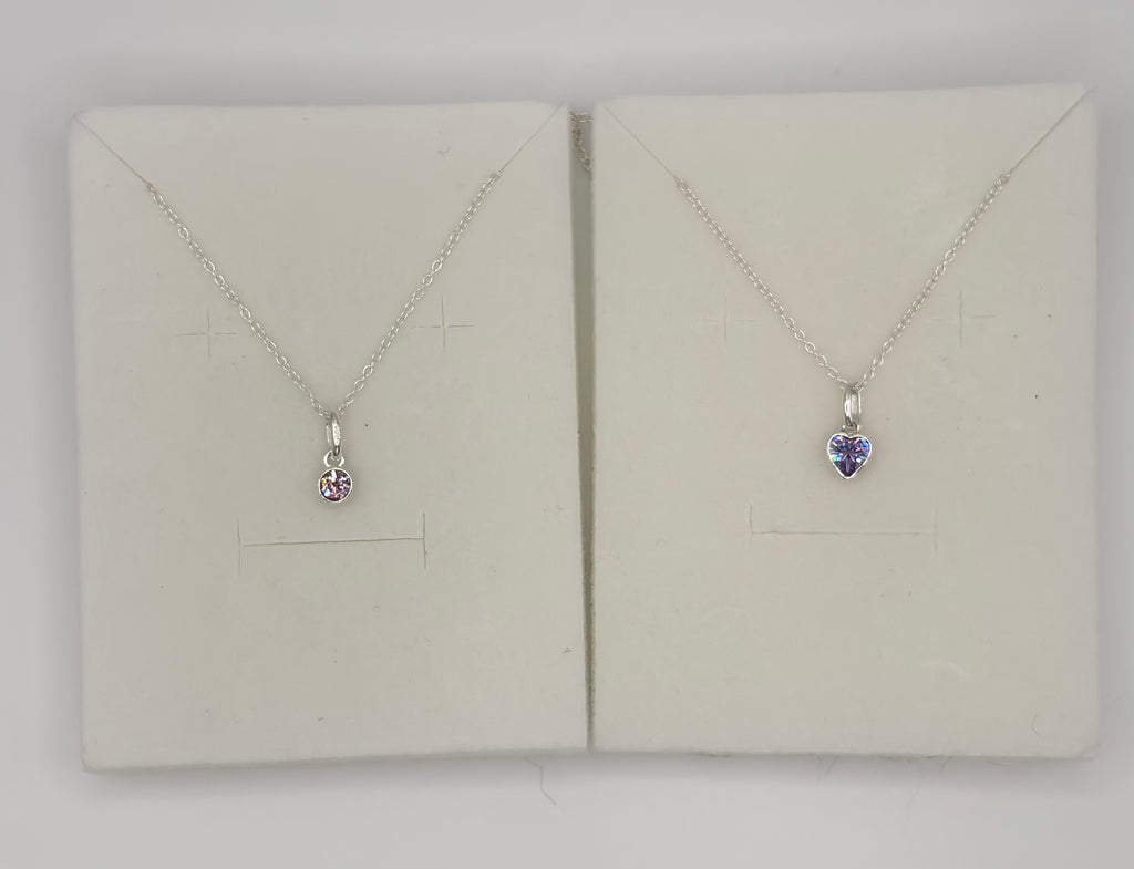 Swarovski® Crystal Alexandrite Charm Necklace - June Birthstone