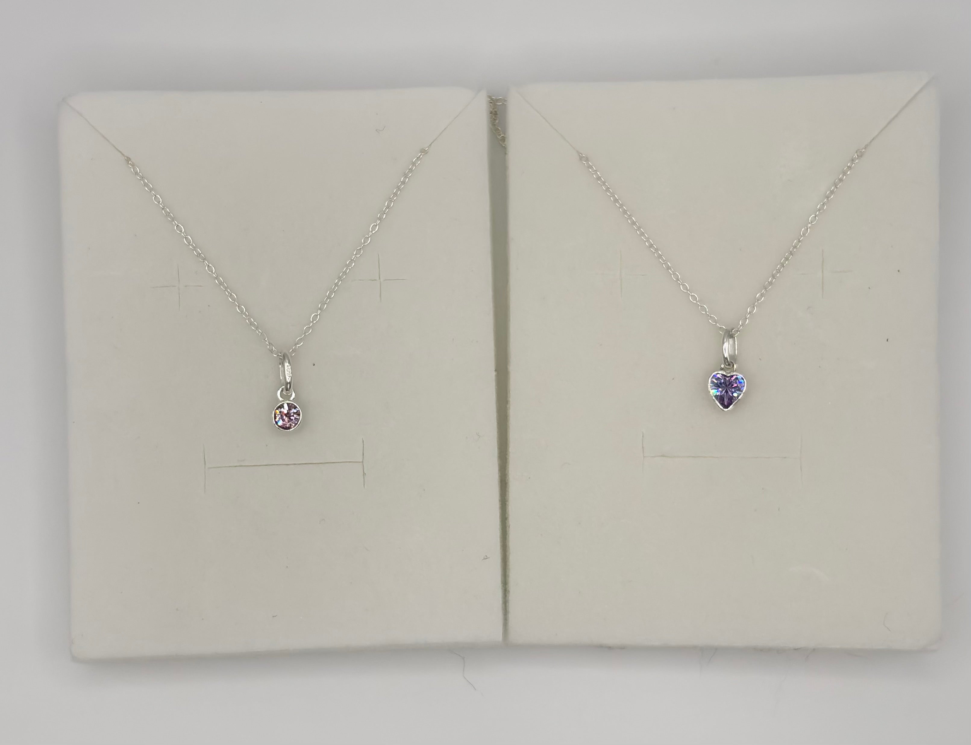 Swarovski® Crystal Alexandrite Charm Necklace - June Birthstone
