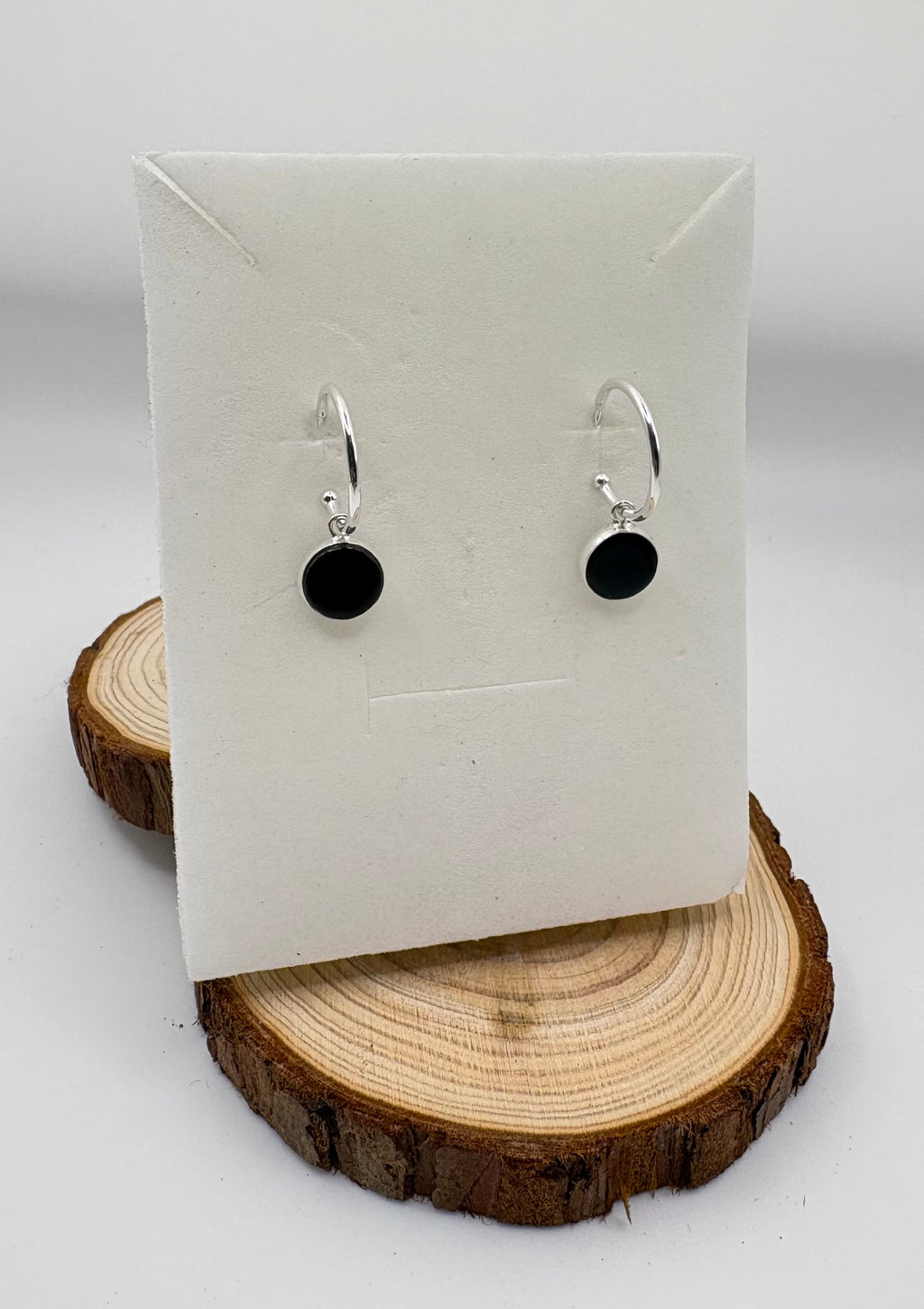 ORBIT Onyx Hoop Earrings | 925 Sterling Silver 